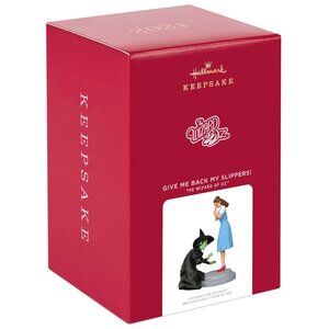 New! Hallmark Wizard of Oz "Give me back my slippers!" Ornament